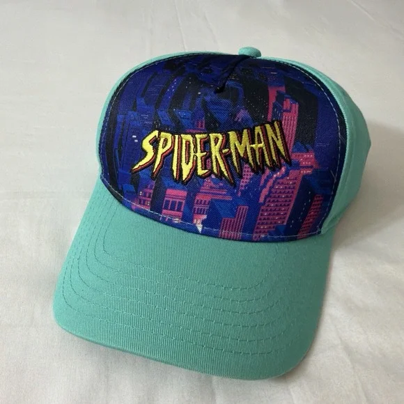 Brand New Marvel Spider-Man Green Goblin hat/cap‎ NO pin badge Into Spider Verse - Picture 16 of 16